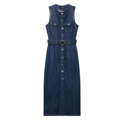 Denim Dress w/ Belt