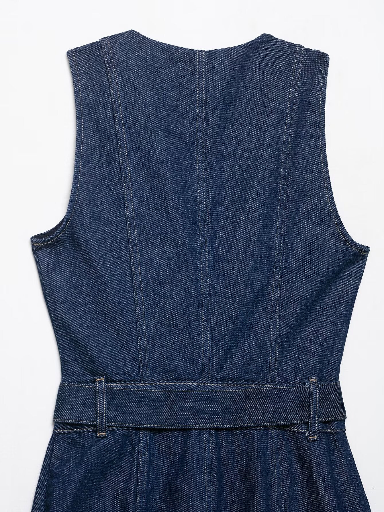 Denim Dress w/ Belt