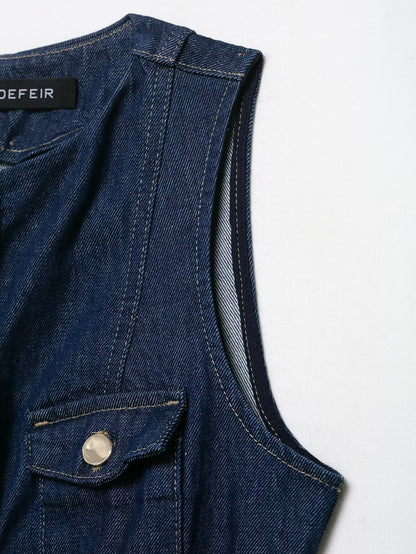 Denim Dress w/ Belt