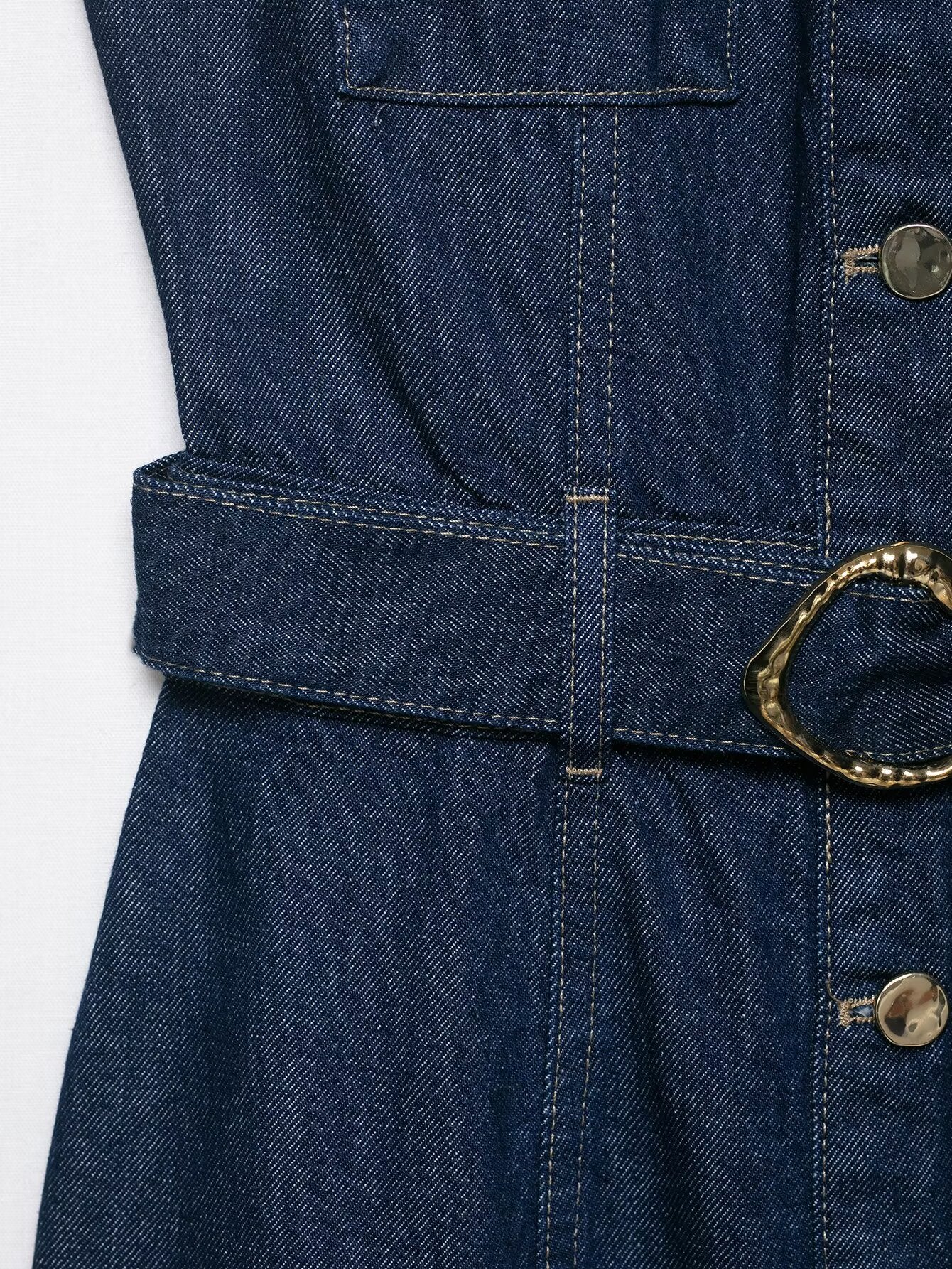 Denim Dress w/ Belt