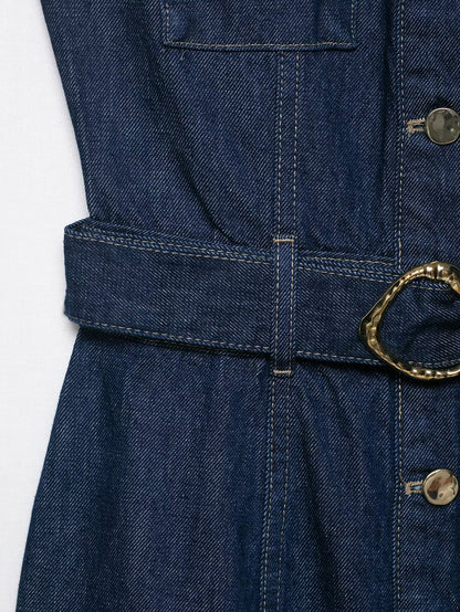 Denim Dress w/ Belt