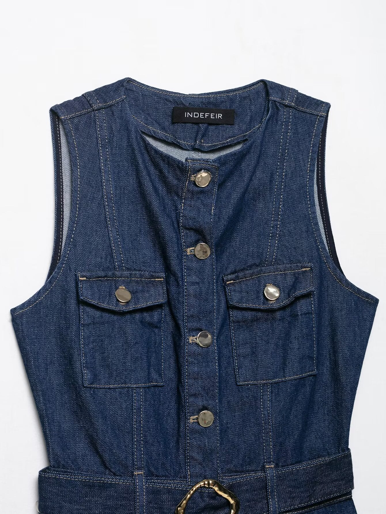 Denim Dress w/ Belt