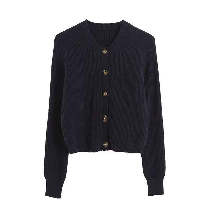 Simple Navy Blue Cardigan