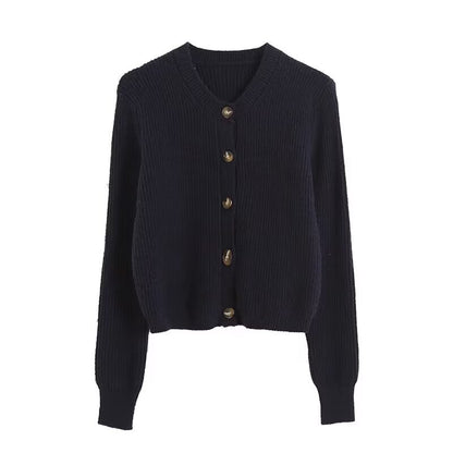 Simple Navy Blue Cardigan