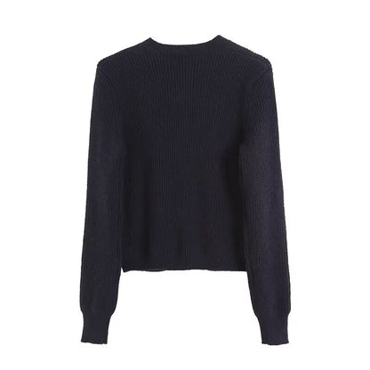 Simple Navy Blue Cardigan