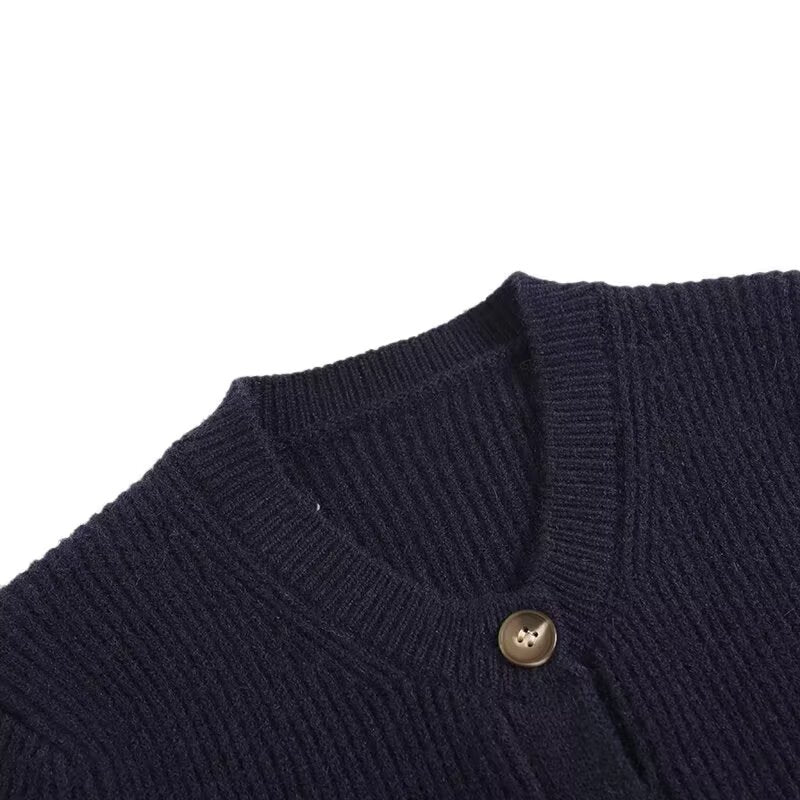 Simple Navy Blue Cardigan