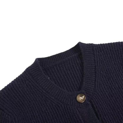 Simple Navy Blue Cardigan