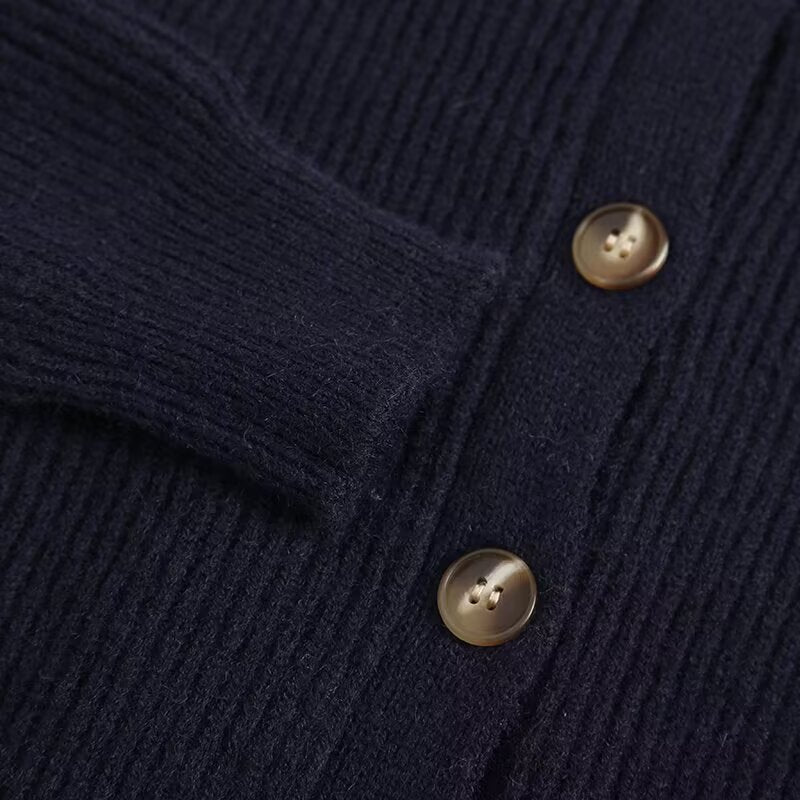Simple Navy Blue Cardigan