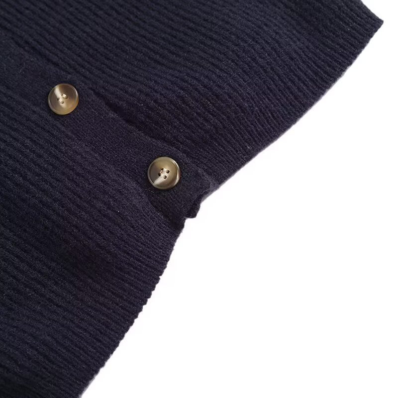 Simple Navy Blue Cardigan
