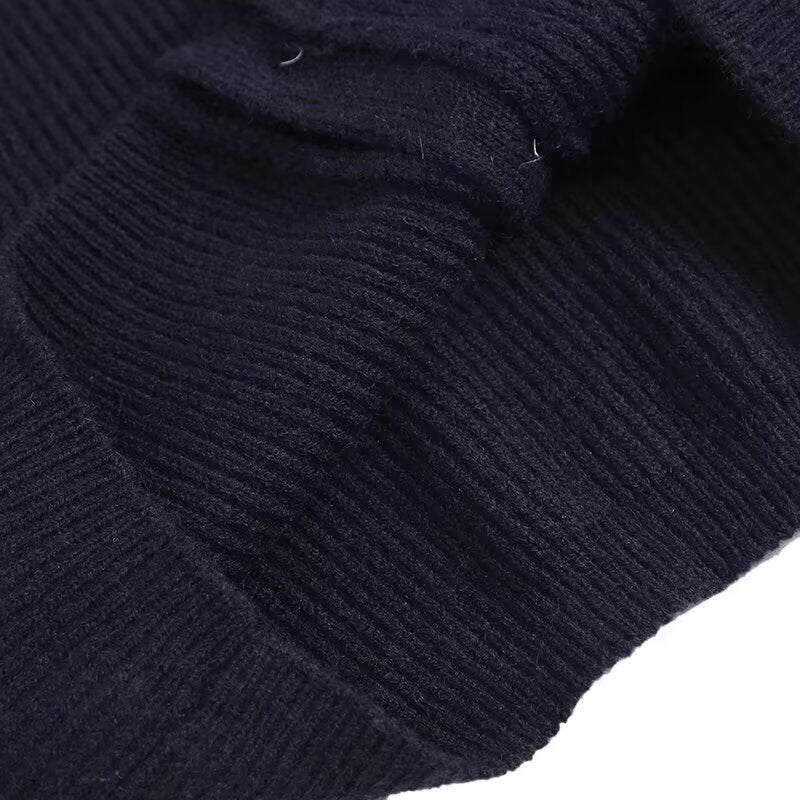 Simple Navy Blue Cardigan
