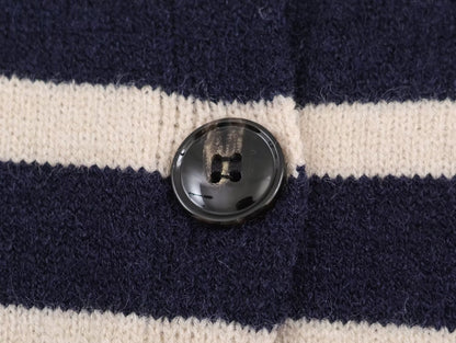 Navy Striped Cardigan