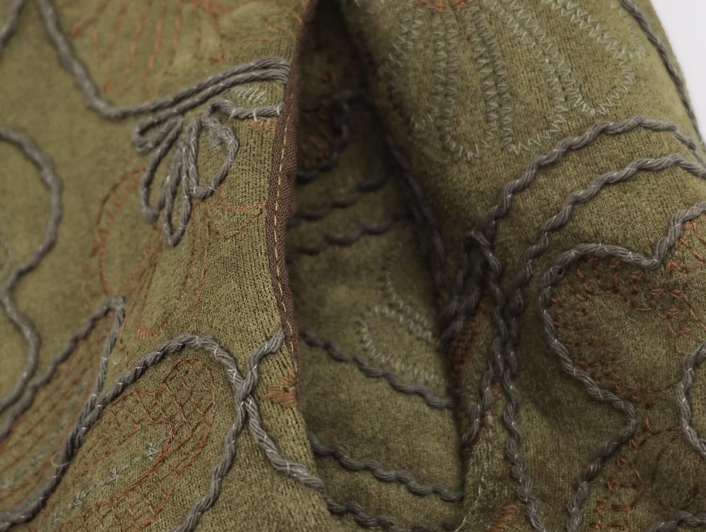 Faux Fur trimmed Embroidered Short Coat