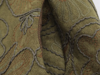 Faux Fur trimmed Embroidered Short Coat