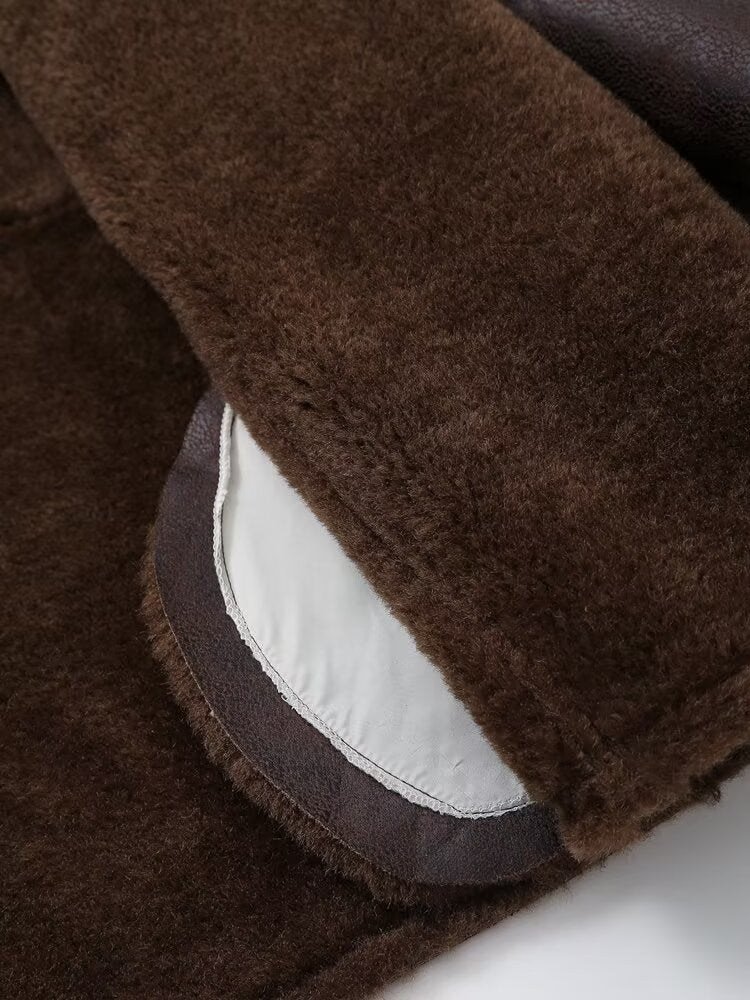 Omaka Faux Leather Short Jacket