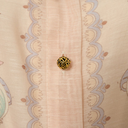 Patterned Blouse & Skirt Set