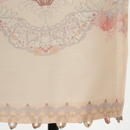 Patterned Blouse & Skirt Set