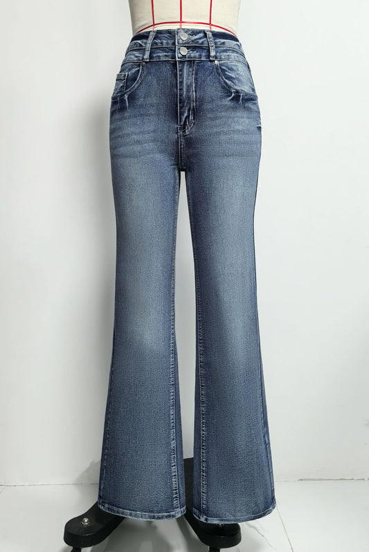 Back Pocket Embroidered Jeans