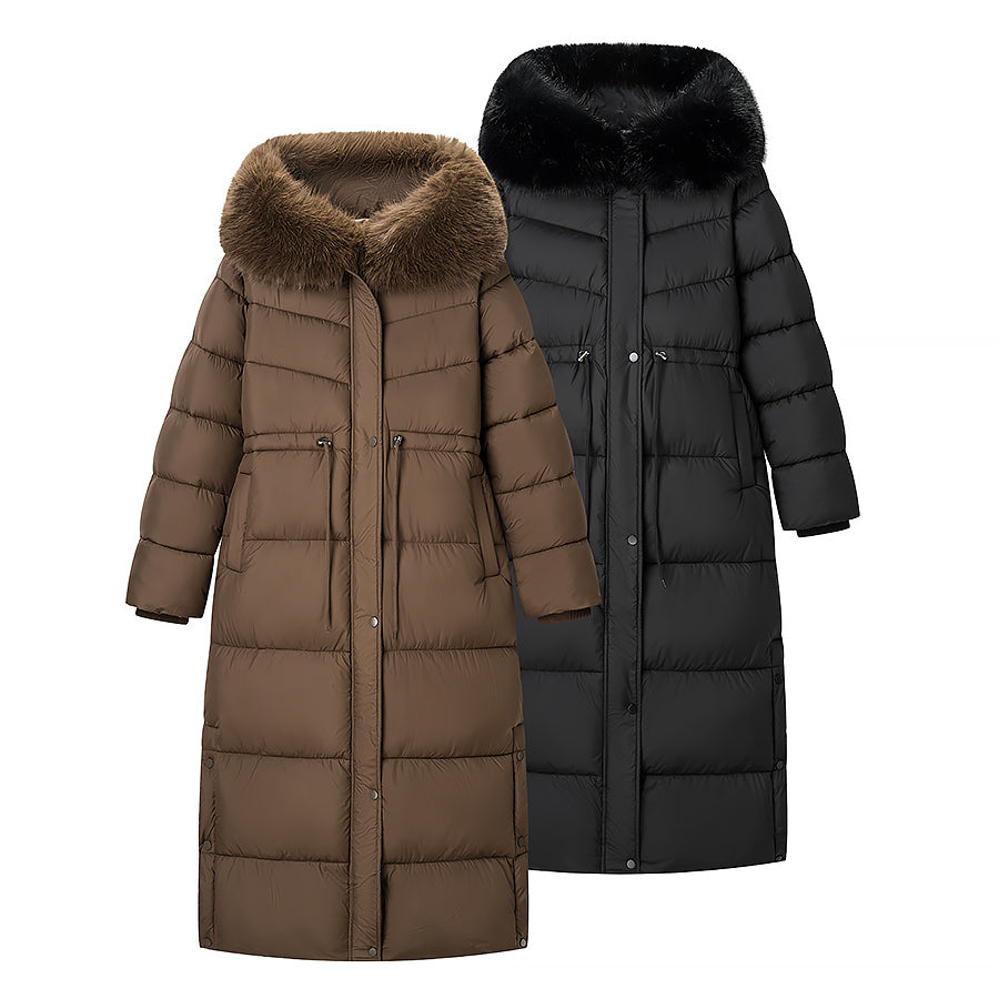 Long Hooded Cotton Coat