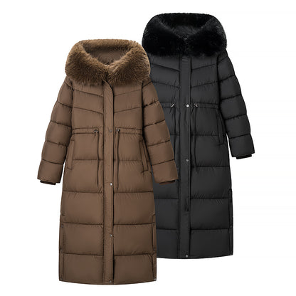 Long Hooded Cotton Coat