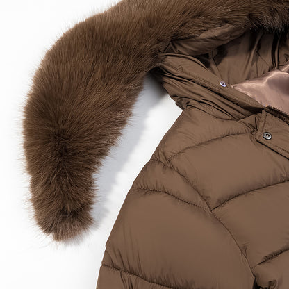 Long Hooded Cotton Coat