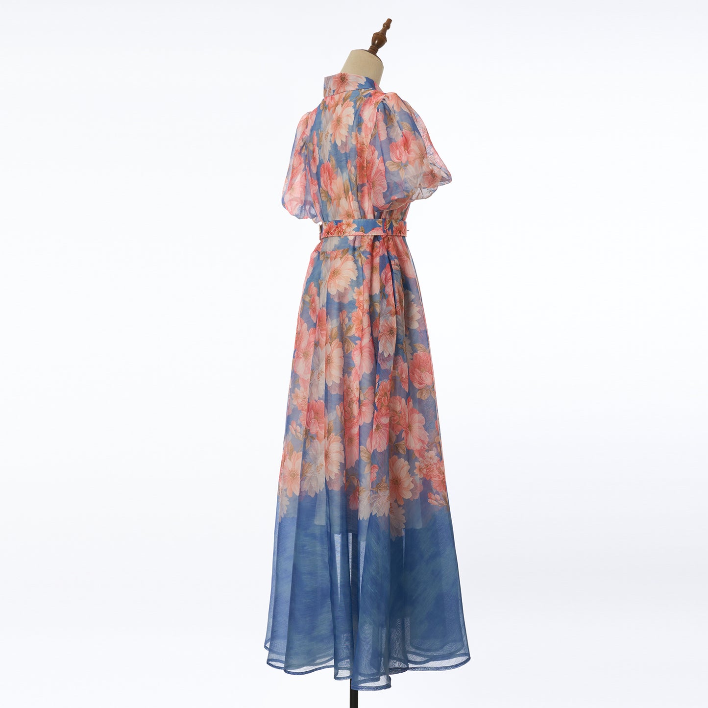 Floral Short Sleeved Midi Dress