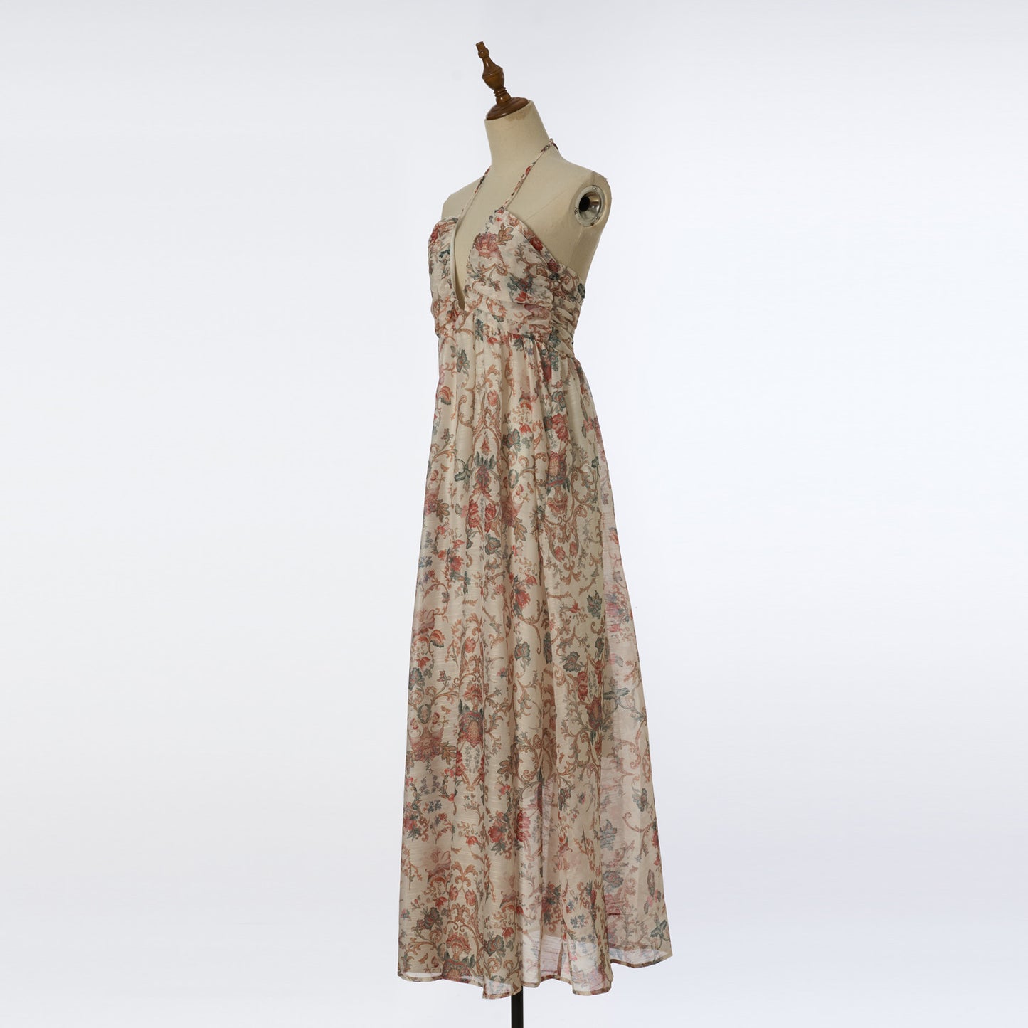Printed Floral Halter Dress