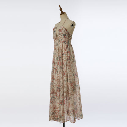 Printed Floral Halter Dress