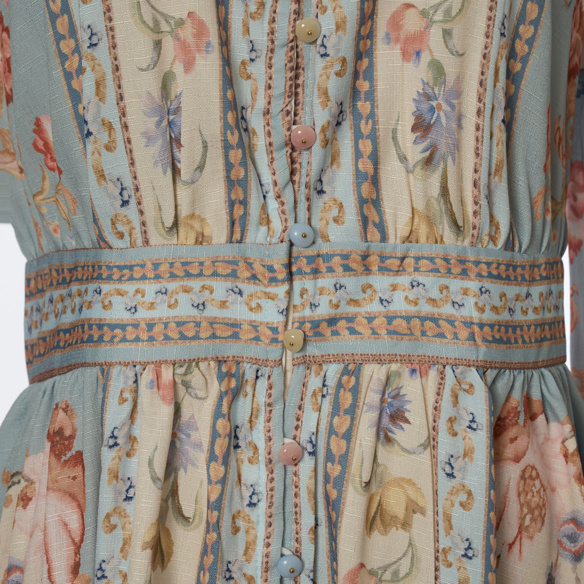 Women Summer Retro Print Shirt Dress