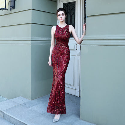 Sequined Fishtail Dress