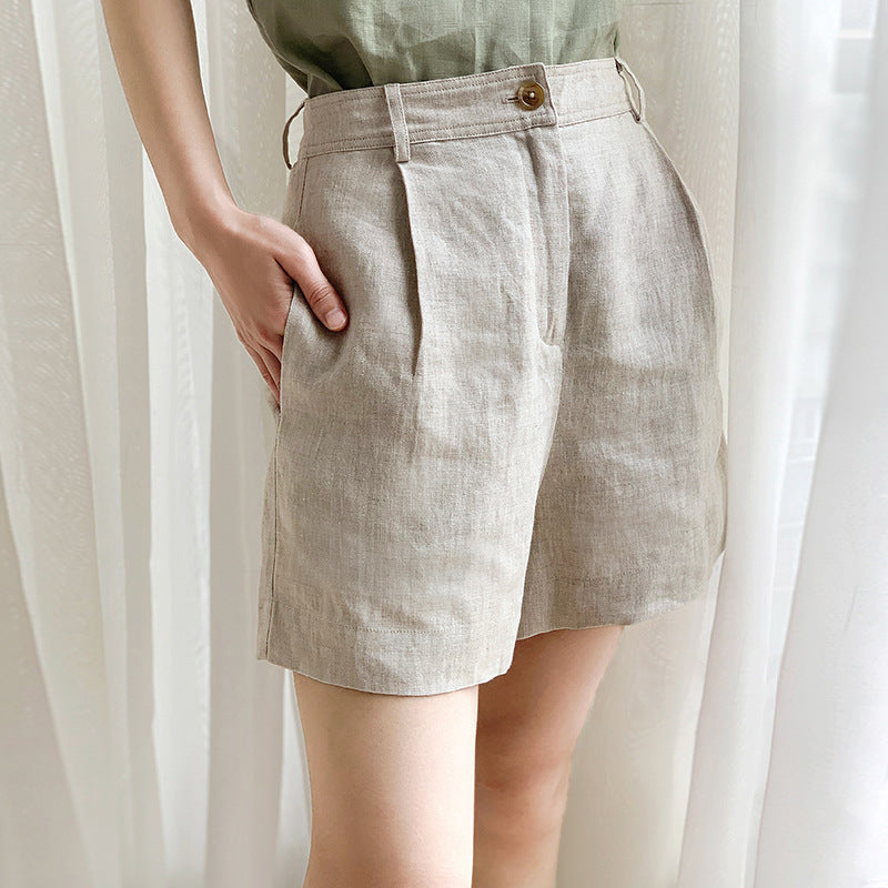 Pure Linen Shorts