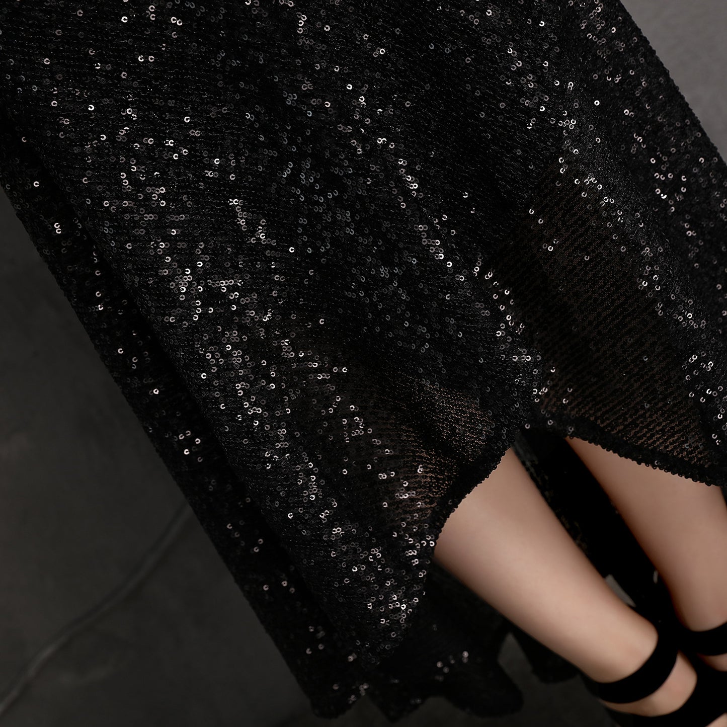 V-neck Mid-Length Formal Dress