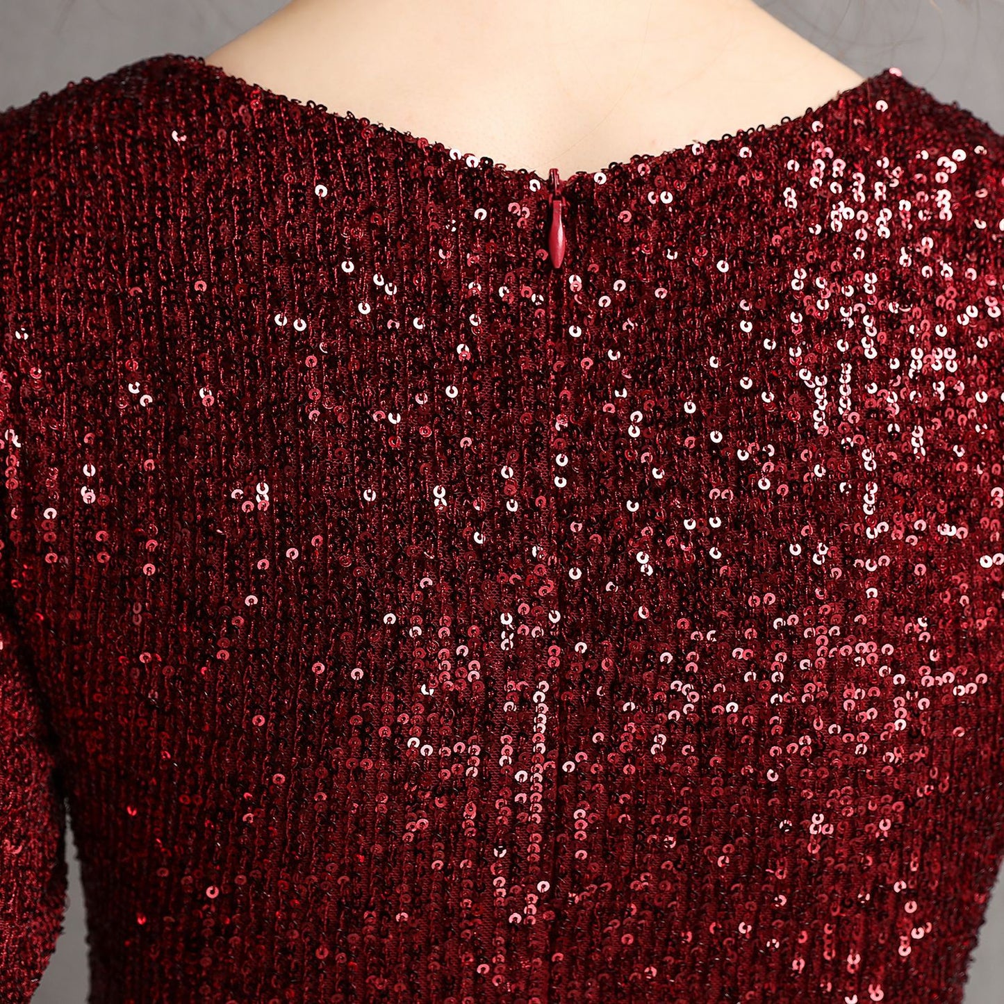 V-neck Mid-Length Formal Dress