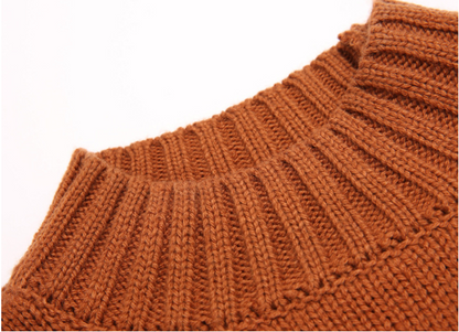 Twisted Mock Neck Sweater