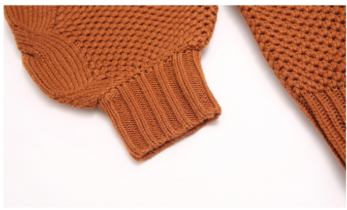Twisted Mock Neck Sweater
