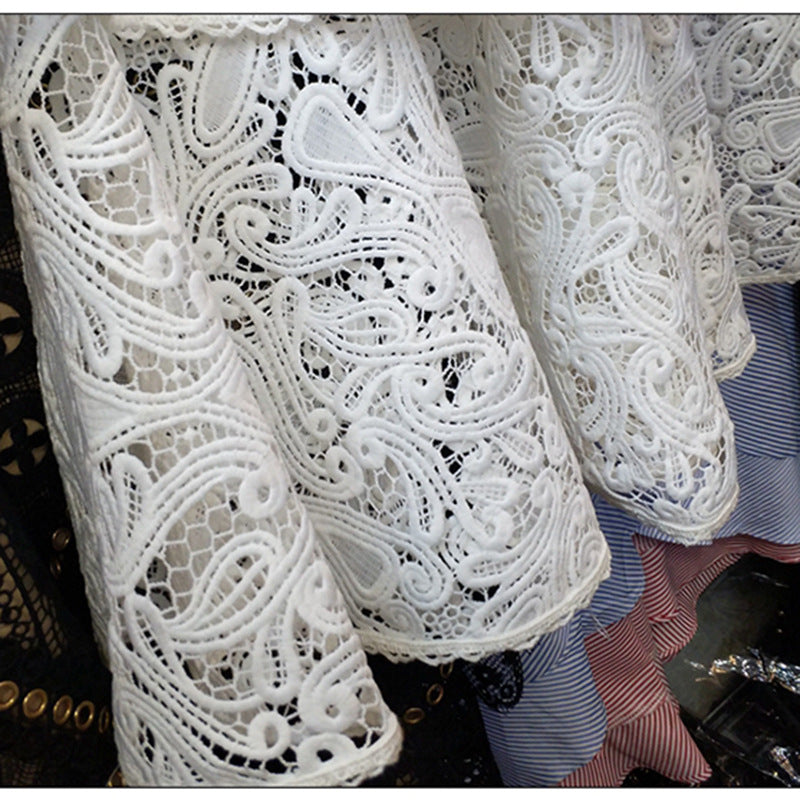 Abby Ruffled Lace Dress
