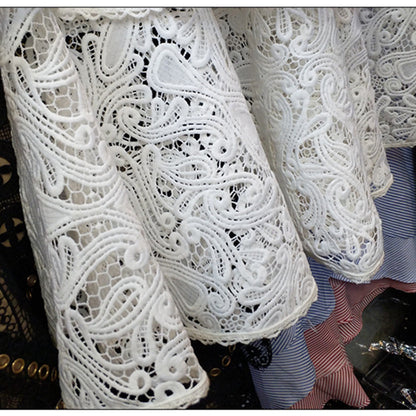 Abby Ruffled Lace Dress