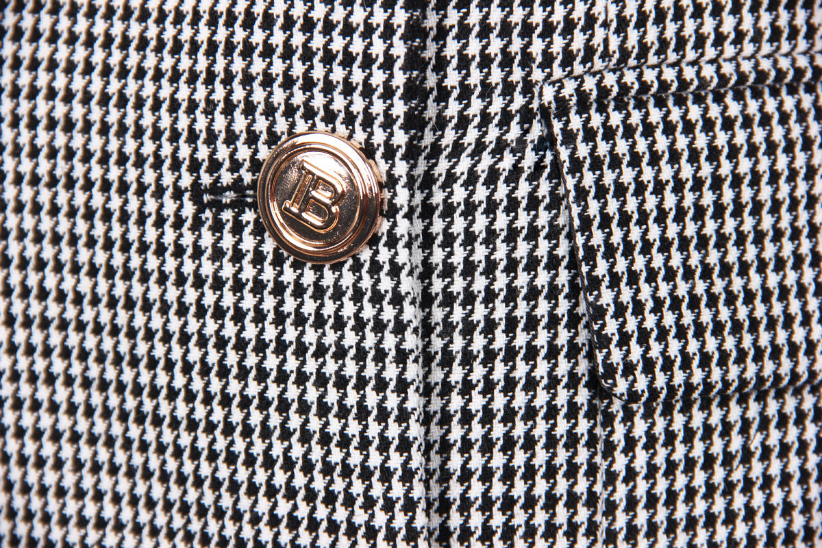 Houndstooth Trench Coat