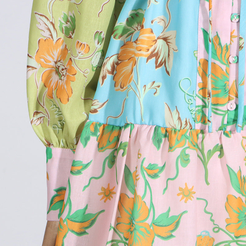 Mini Bohemian Print Dress