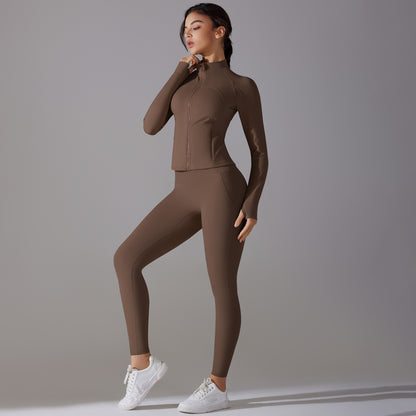 Long Sleeve Zipper Jacket & Pants Set