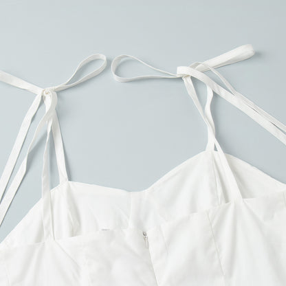 Cotton Sling Balloon Dress