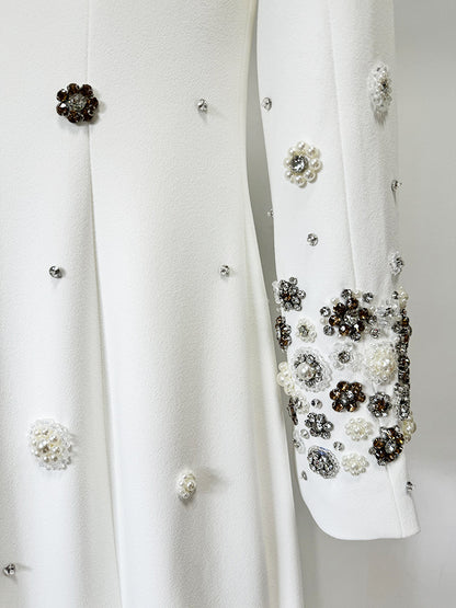 Anna Bead Embedded Slim Maxi Dress