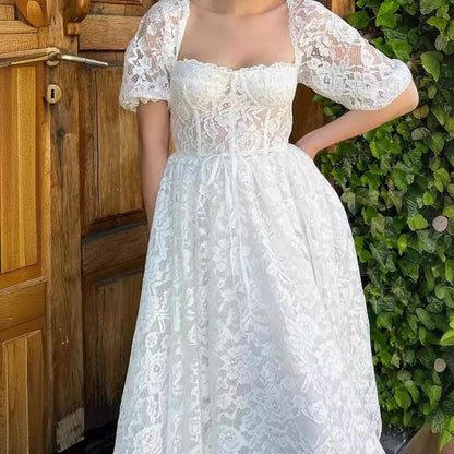 Hannah Lace Midi Dress