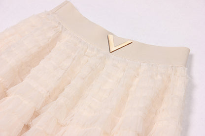 Tulle Ruffle Skirt