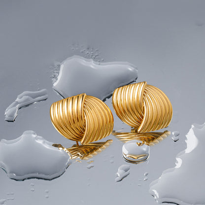 Striped Texture Staggered Studs