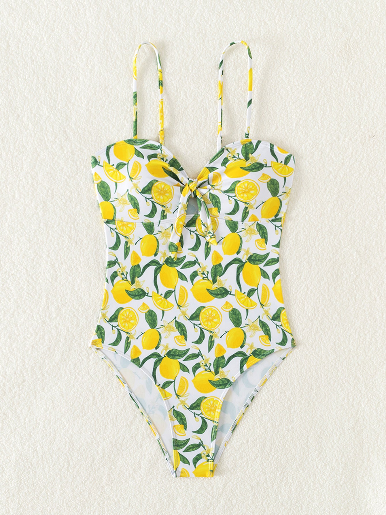 Lemon print One piece Swimsuit