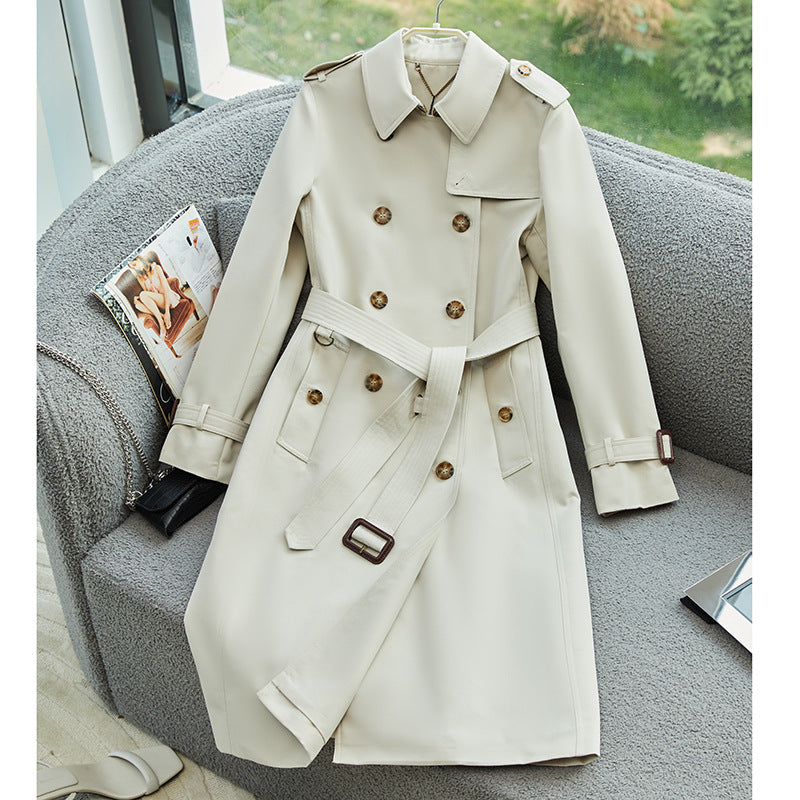 Gabardine Windbreaker Trench Coat