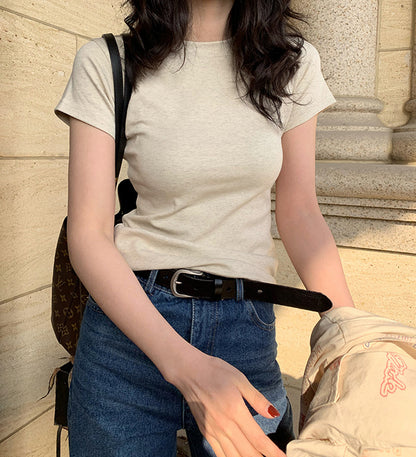 Basic Cotton Short Sleeve T-shirt