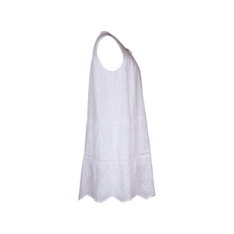 Summer Women Clothing Vacation White Dress