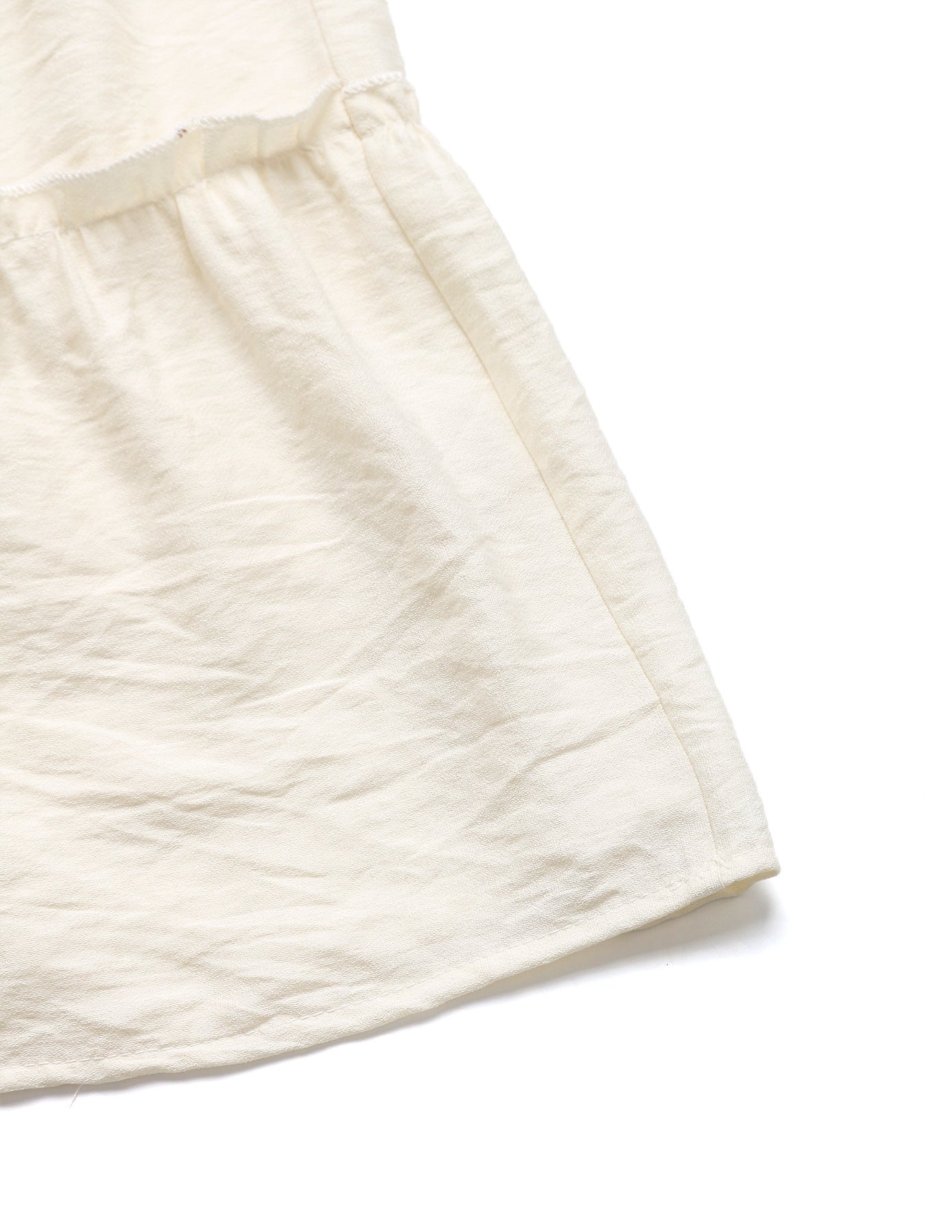 Ivory Tiered Midi Skirt