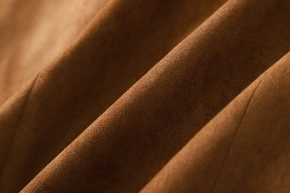 Faux Suede Loose Blazer